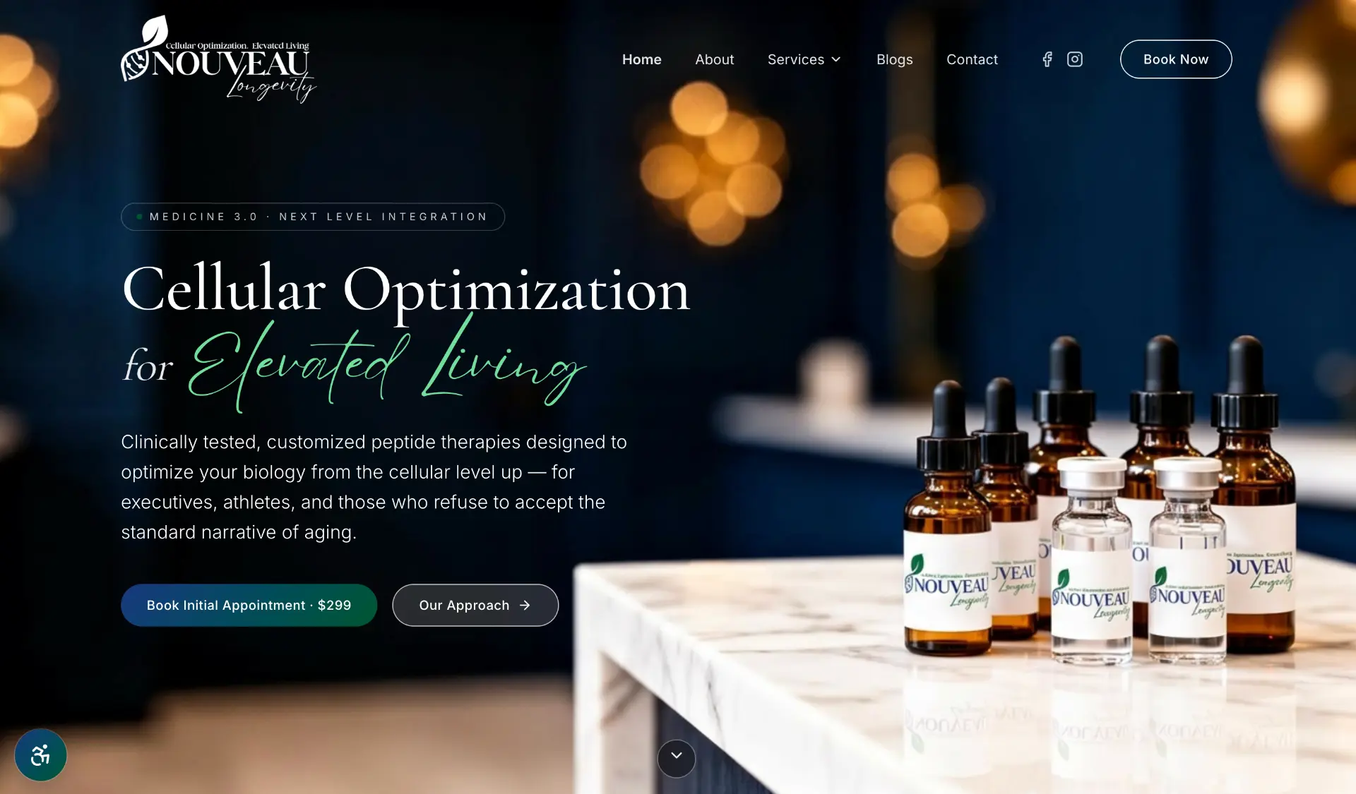 Example medical practice website built by the Brand Igniter team