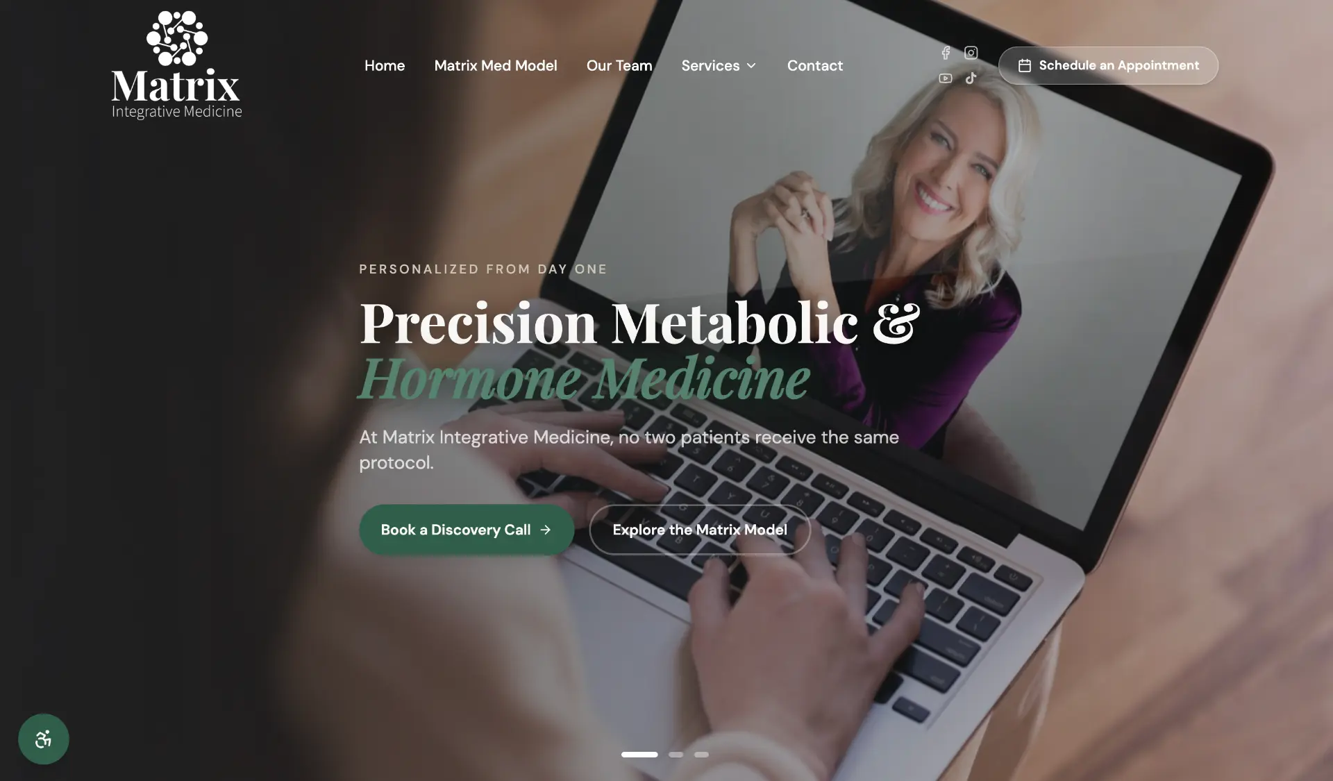 Example medical practice website built by the Brand Igniter team