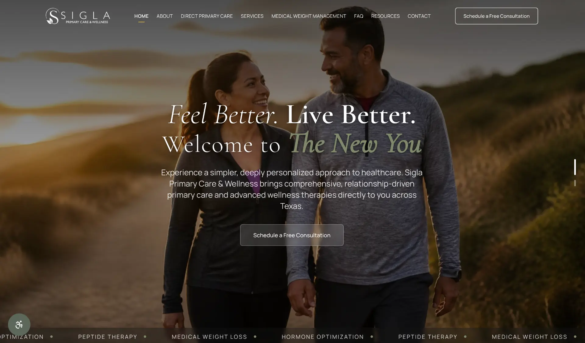 Example medical practice website built by the Brand Igniter team